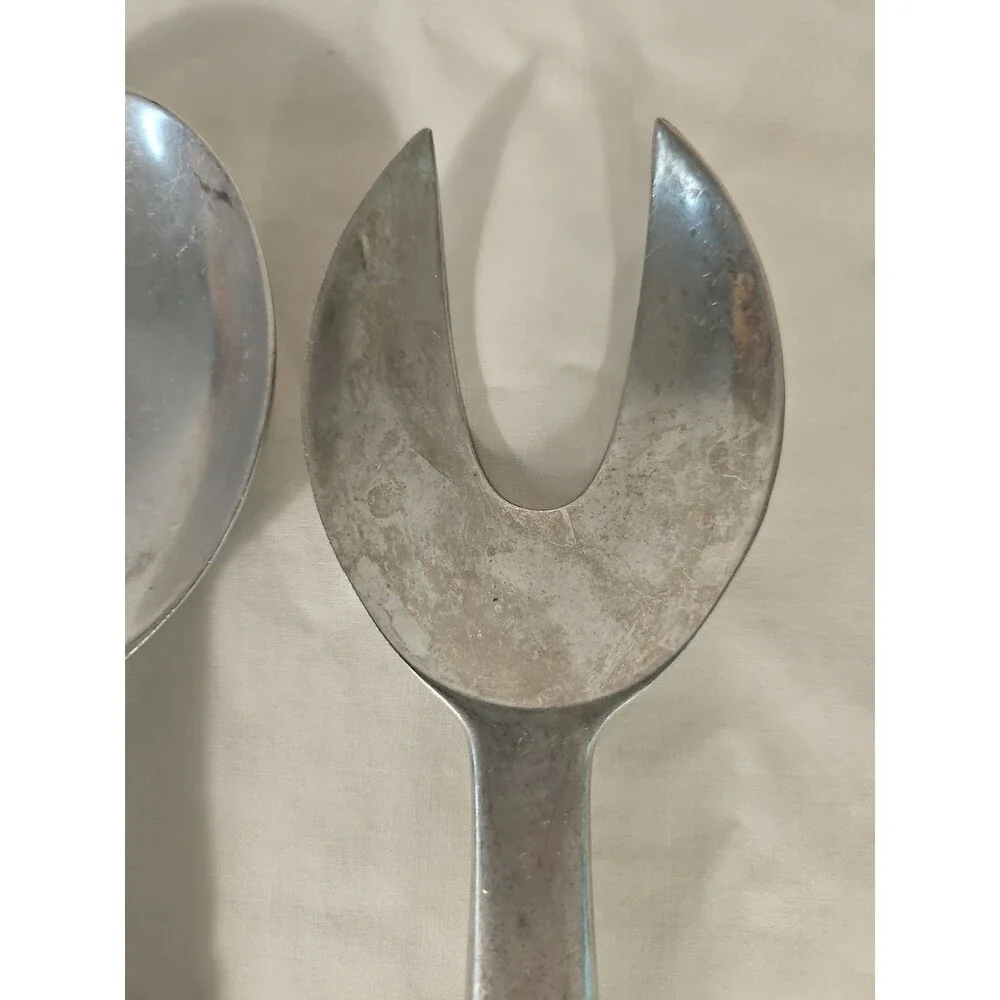 Vintage MCM 1950s CarOtti Salad Utensil Set Fork Spoon